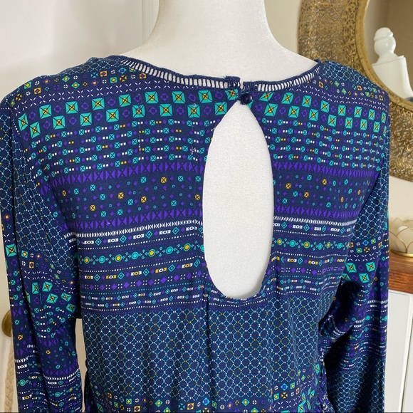 Wild Blue L Sadie Robertson Boho Dress - Picture 5 of 12